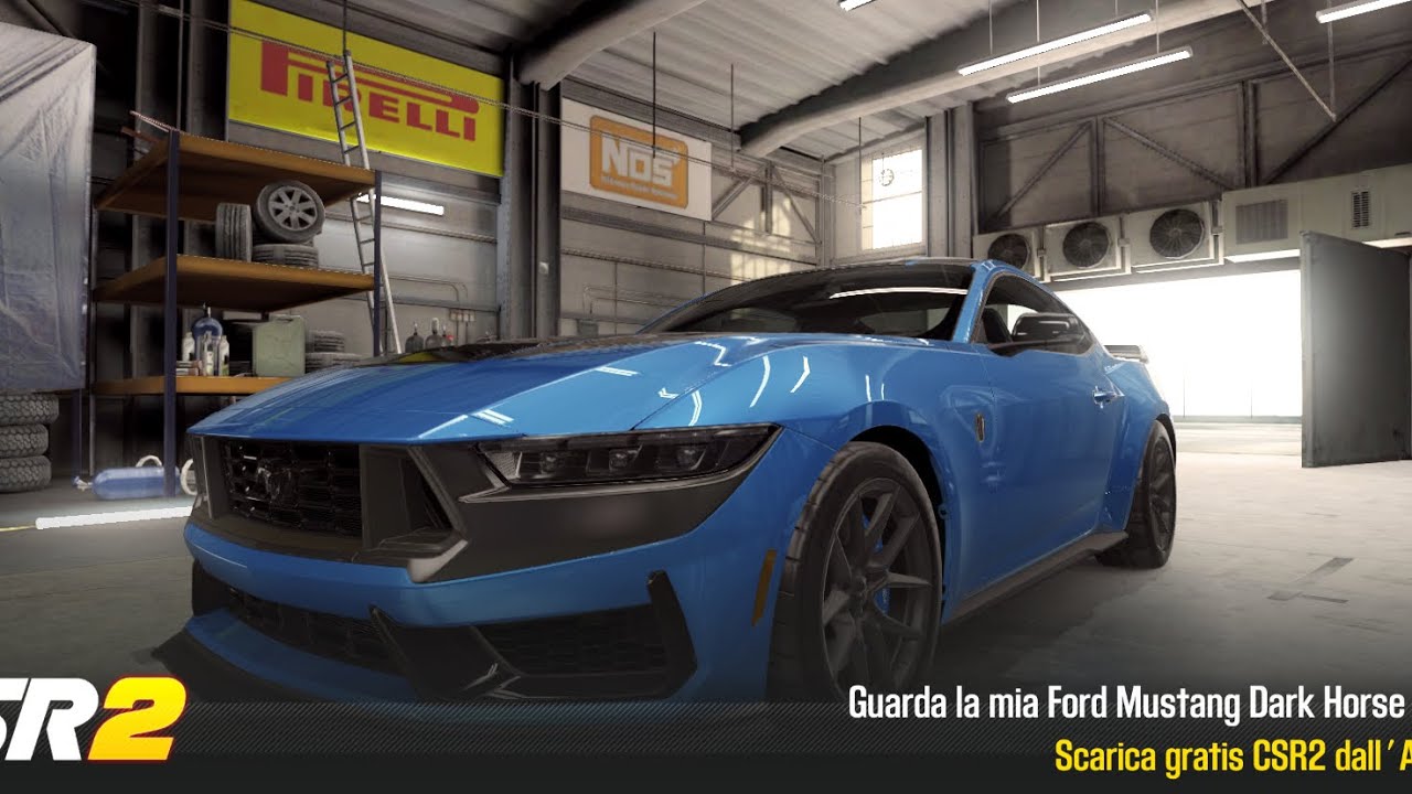 【CSR2】Mustang Dark Horse, shift & tune for 9.32x( this car have same time also only chassis 5)