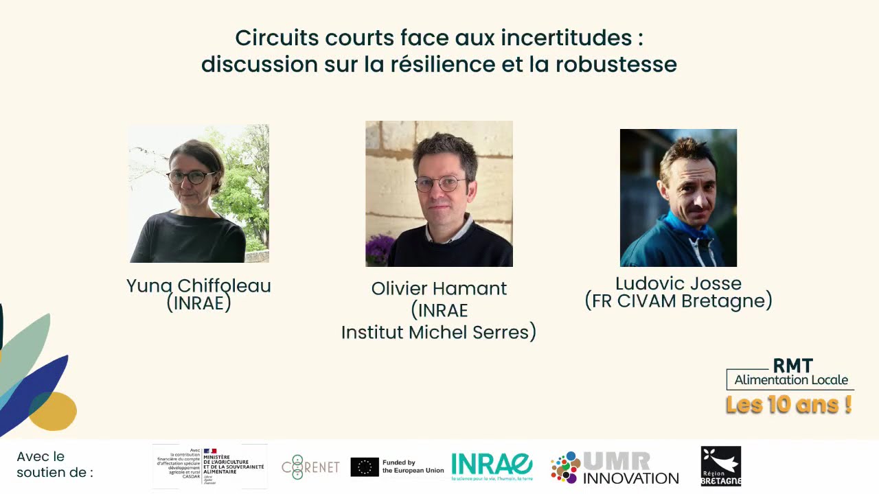 10 ans RMT Alimentation Locale - Mercredi 5 novembre - Circuits courts face aux incertitudes