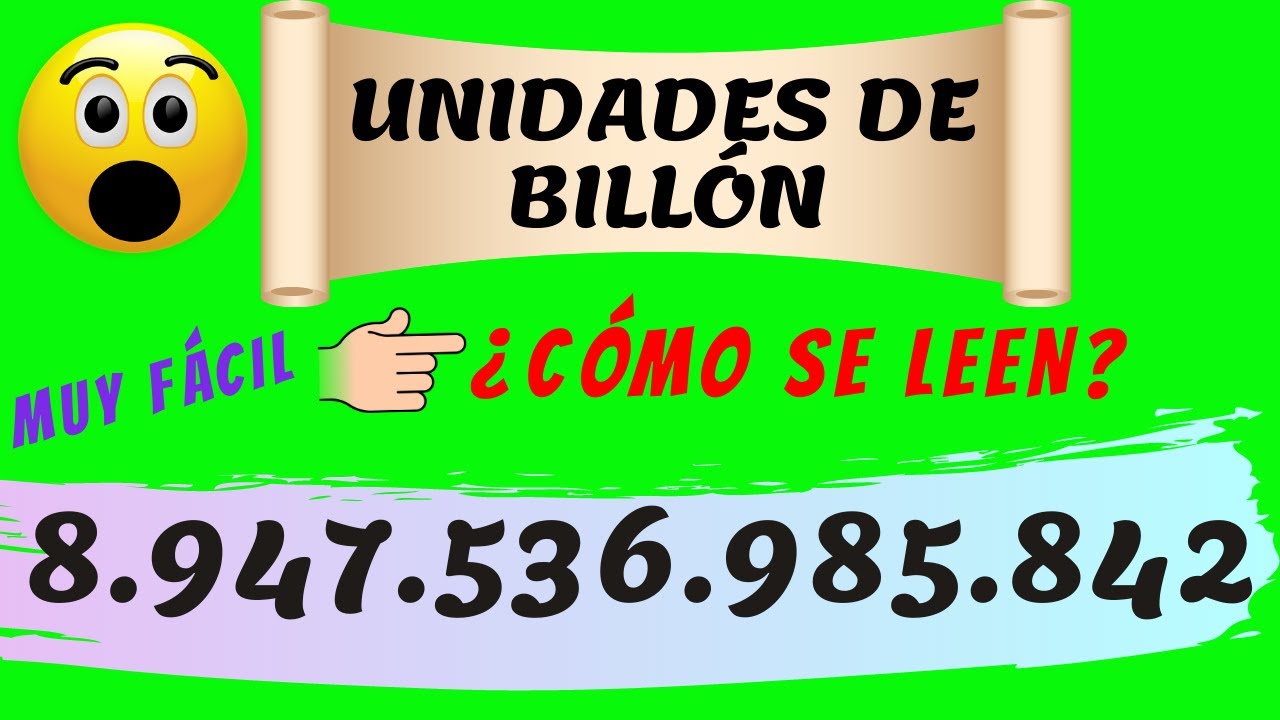 🚀 Cómo ubicar en el Cartel de Valores las 👉 UNIDADES de BILLONES. Muy Fácil