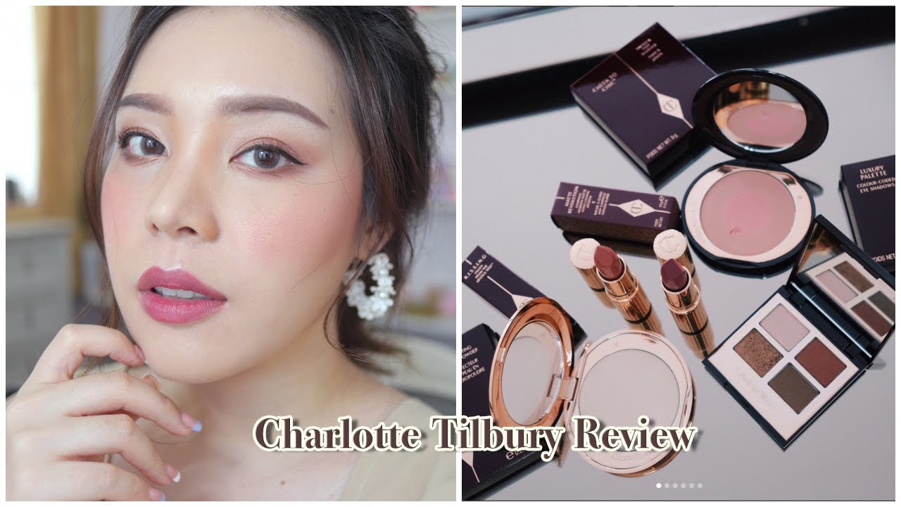 รีวิว Charlotte Tilbury แป้ง บรัช อายแชโดว์ ลิป โอยย แฮปปี้~😊║Evefee