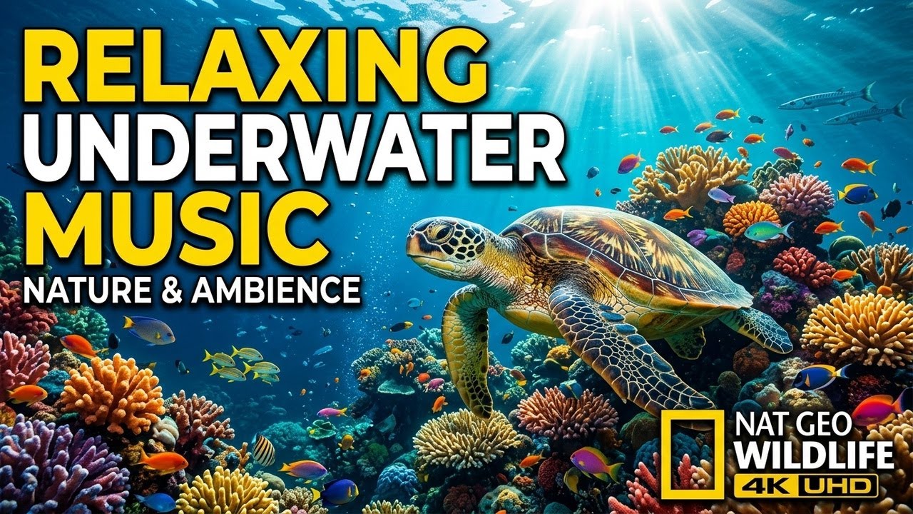 Ocean Tranquil Flow 🌅 • Calming Relaxation Music for Sleep 😴 • Soft Underwater Ambience 🌟