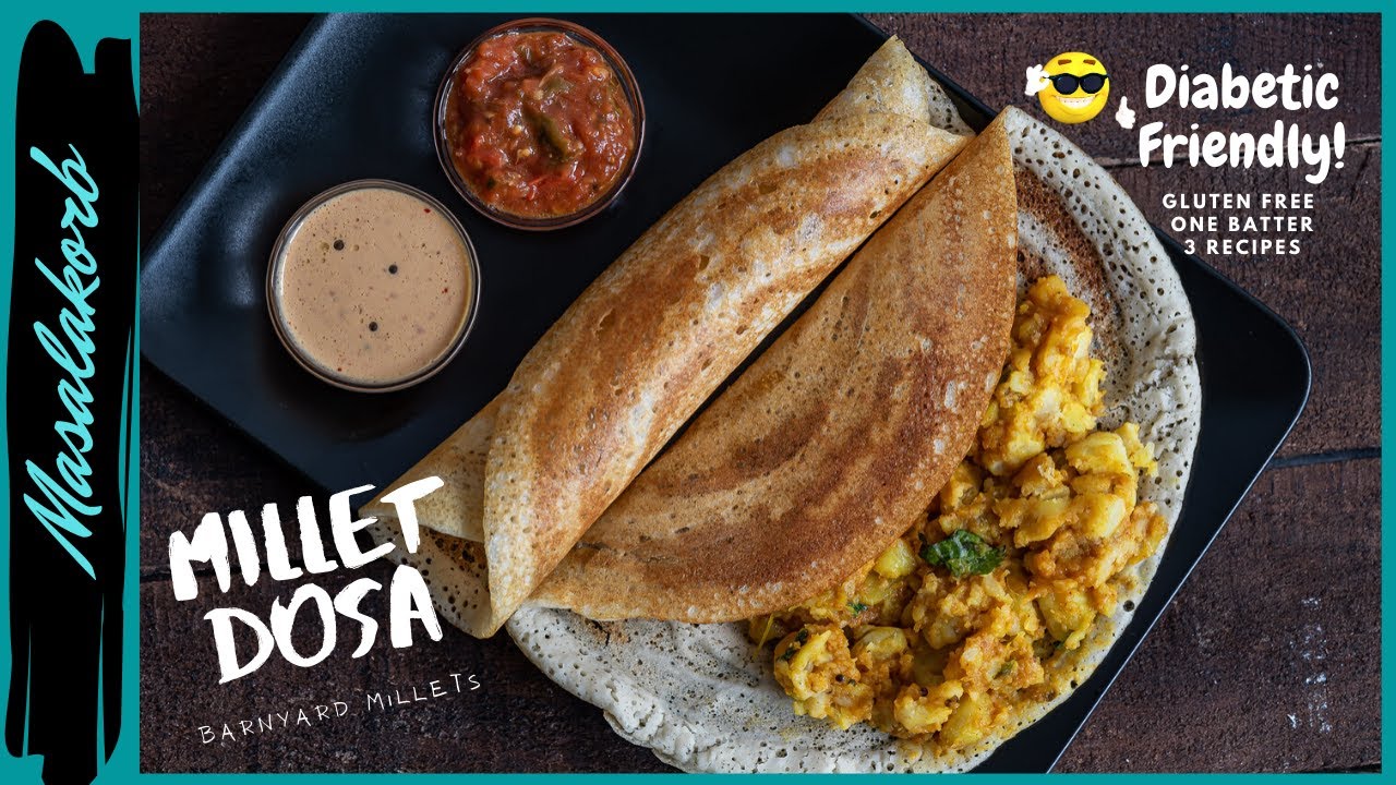 How to make millet dosa batter - Barnyard Millet Dosa & Idli For Weight Loss |Healthy Breakfast Dosa