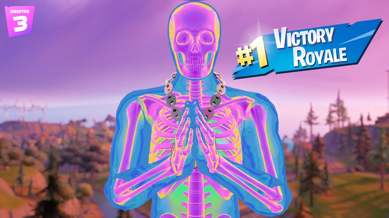 Victoria con la skin J BALVIN ESQUELETO Fortnite