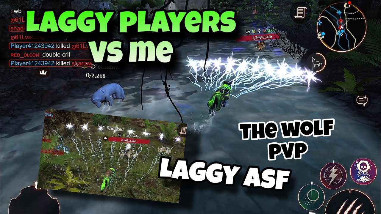 The wolf - Laggy players turned a friendly war into a complete GENOCIDE || PvP 3v1