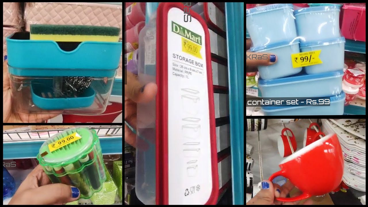 🛍️DMart 2 Minutes Kitchen Shopping🚨All @Rs.99🤩DMart Clearance Sale September 2023 #LaiKRaS🛍️
