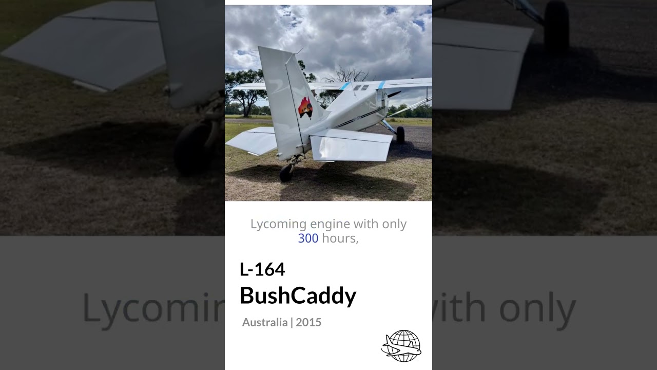 2015 Bushcaddy L-164 4-Seat Touring Tailwheel FOR SALE - Bush-Ready Adventure!