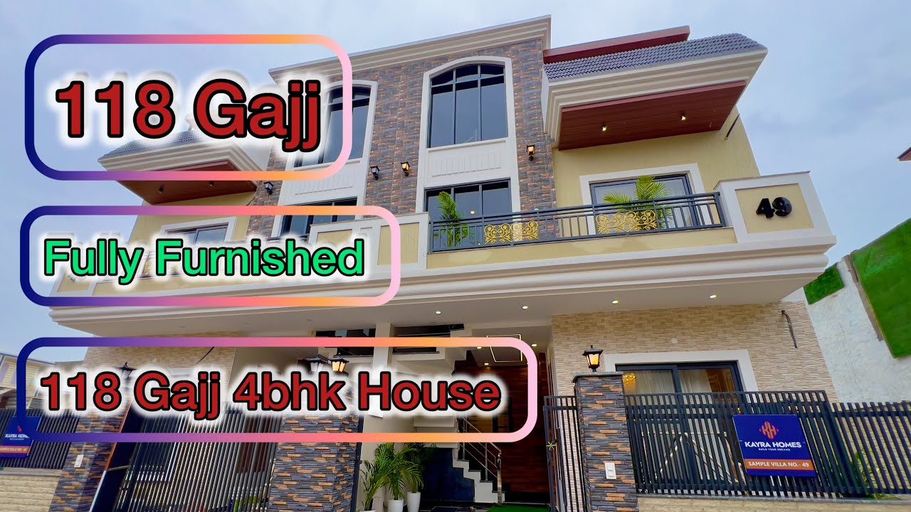 Fully Furnished 4BHK Luxury House | 118 Gaj | Mohali Sector 125 | Near Market Hospital 7888709084