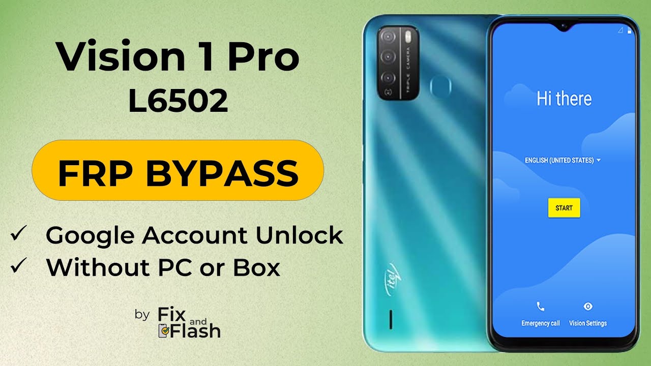 Itel Vision 1 Pro (L6502) FRP Bypass | Vision L6502 Google Account Unlock 2025