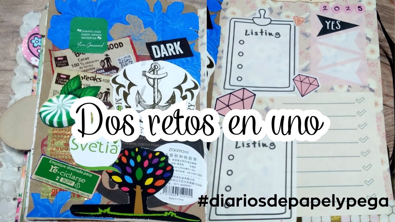 Reto de enero de Diarios, papel y pega  ***Gaby Cositas***