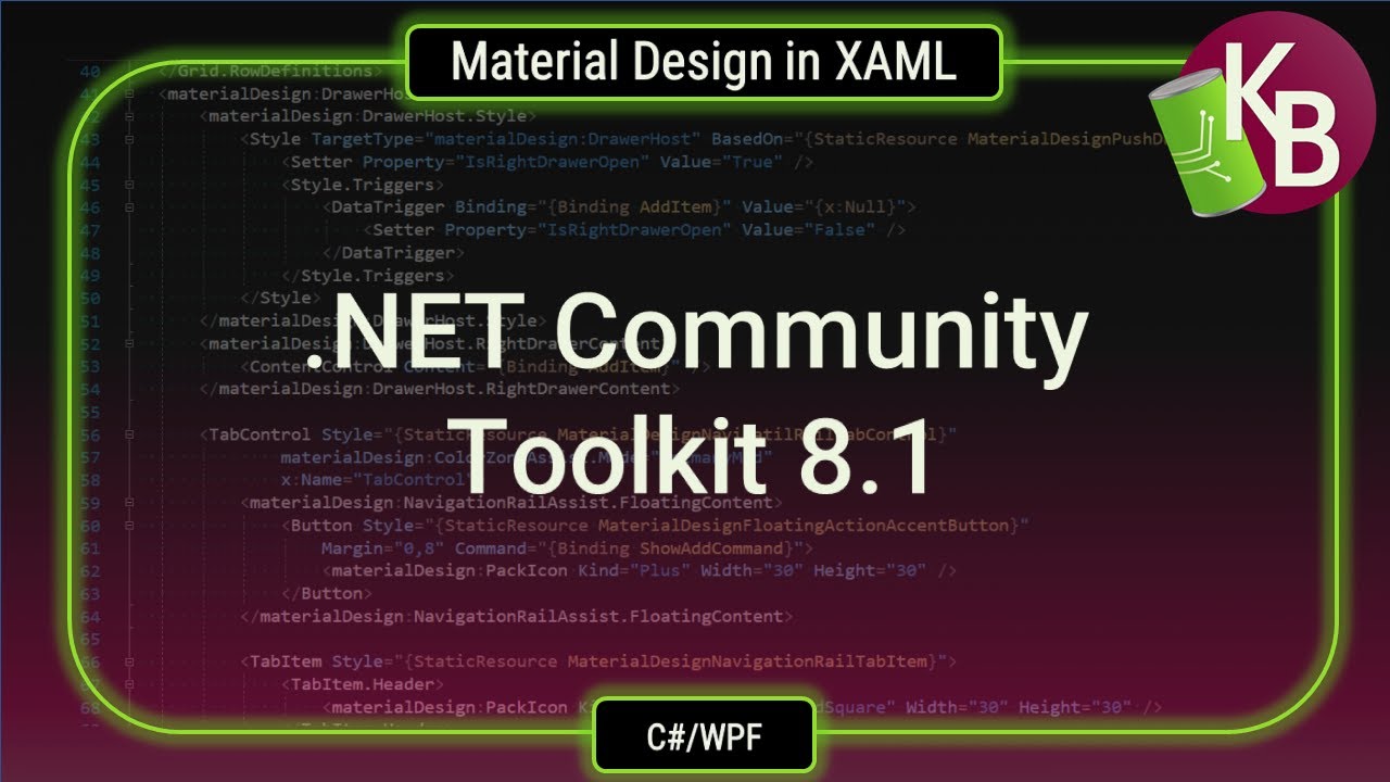 C#/WPF - .NET Community Toolkit 8.1
