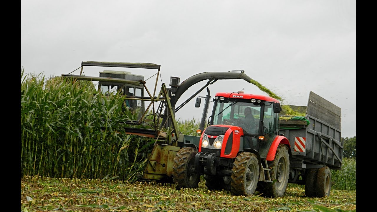 Fortschritt E 281-Siláž kukuřice. (Zetor, Claas, Škoda Liaz 180)