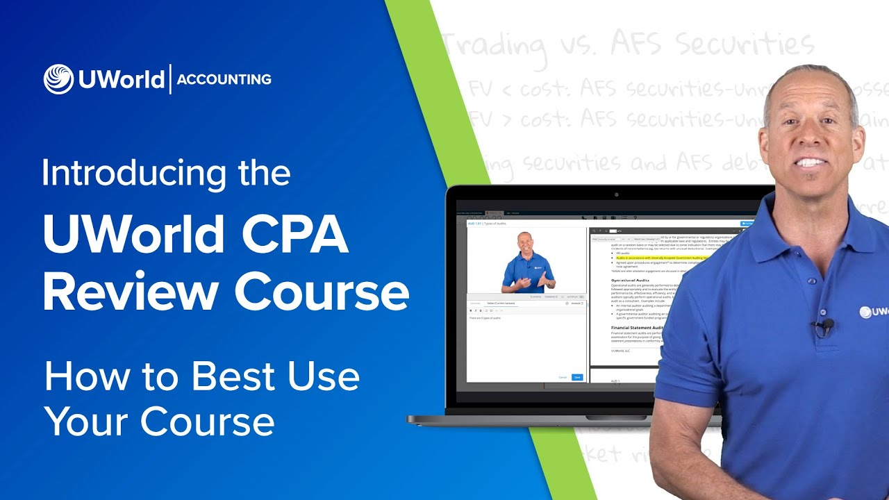Introducing the UWorld CPA Review Course - How to Best Use Your Course