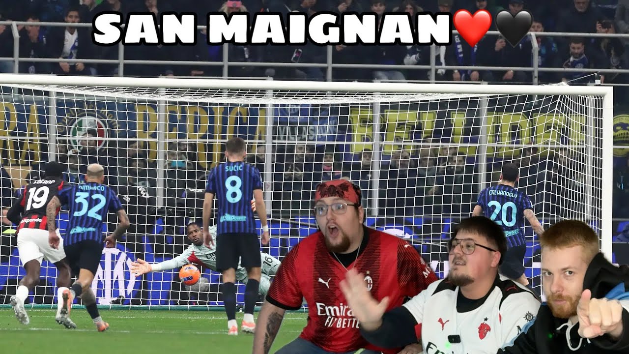 SAN MAIGNAN CI FA VINCERE IL DERBY❤️🖤 | LIVE REACTION INTER-MILAN 0-1