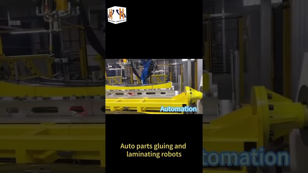 Auto  plastic parts gluing and lamination equipment is running#gluingmachine #laminationmachine