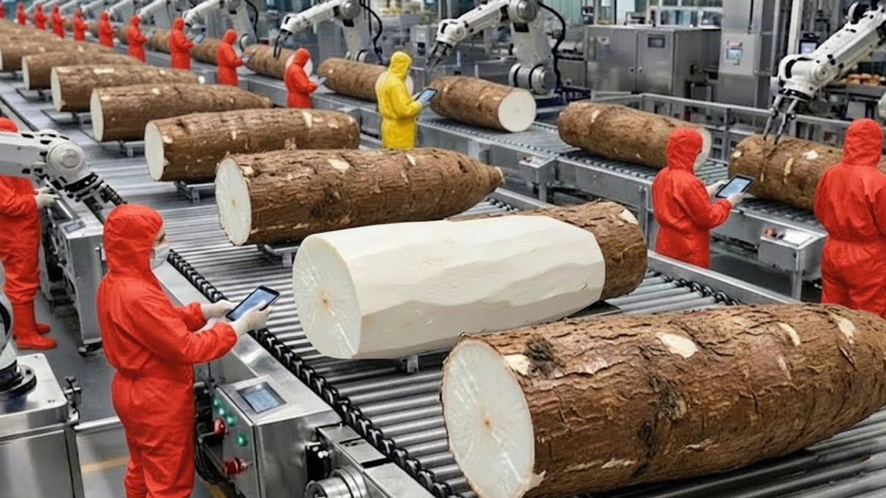 Inside the Factory United States Giant Cassava Flour Process Full Process