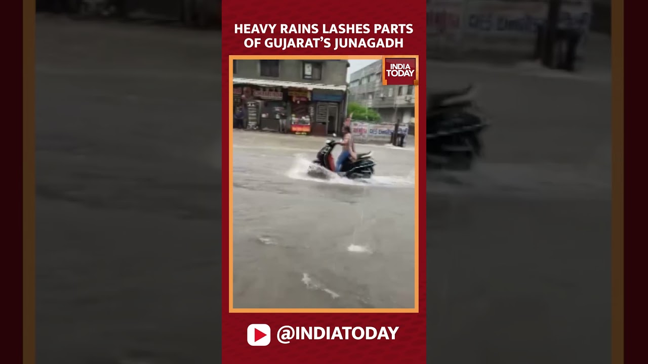 Heavy Rains Lashes Parts Of Gujarat&rsquo;s Junagadh |#shorts