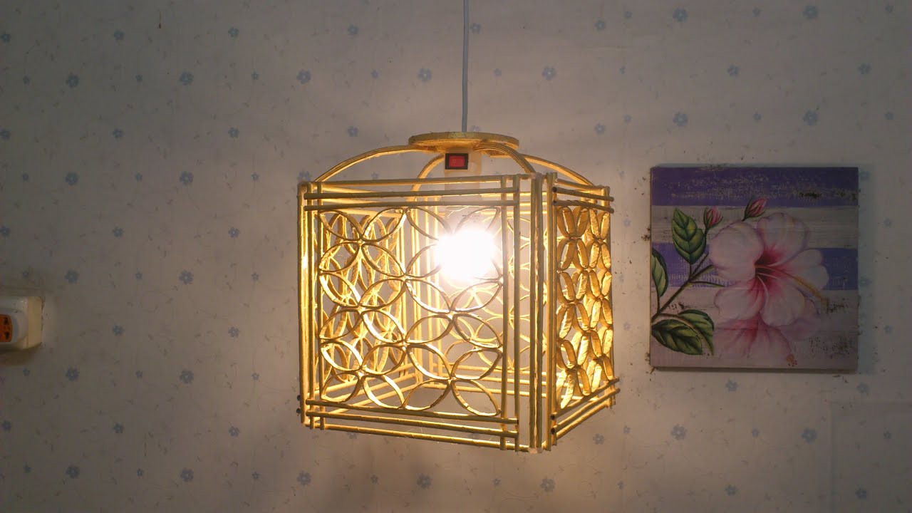 D.I.Y. Lamp from Reused paper