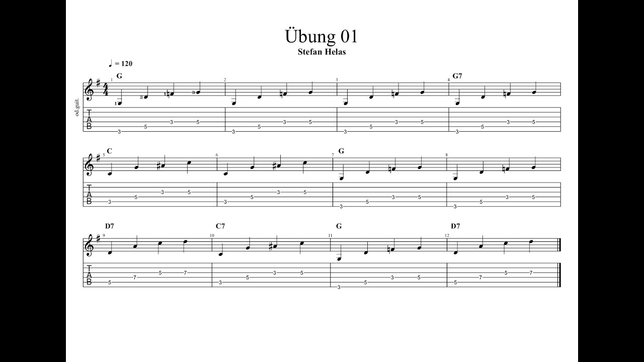 Rock und Blues Übung 01
