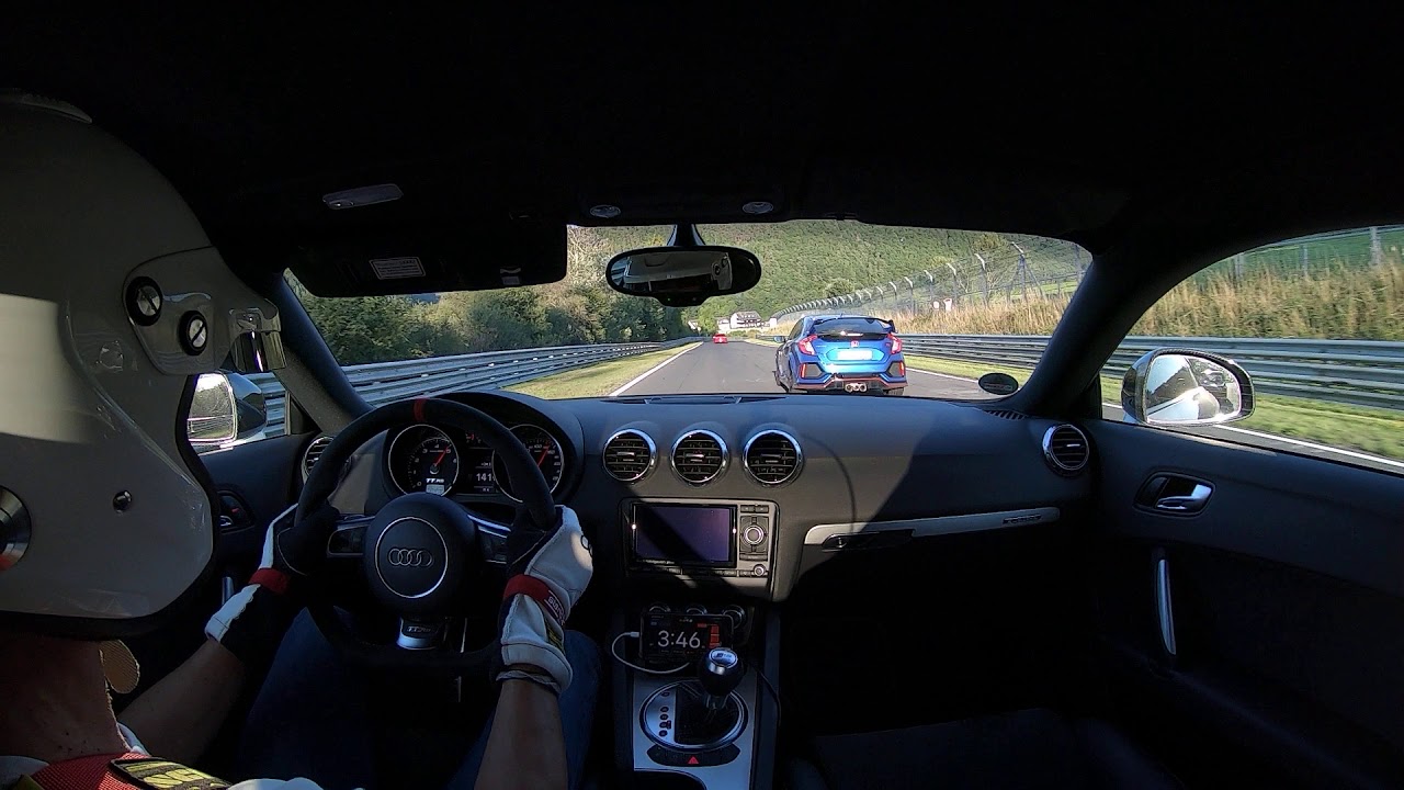 Audi TTRS Plus S-Tronic Nürburgring Nordschleife playing with a very fast Golf 1 August 19