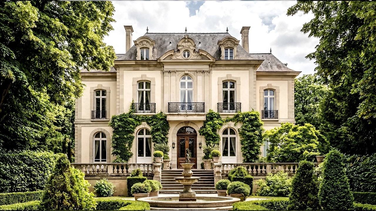 BUILD a Luxury French Chateau: Construction Timelapse & House Tour
