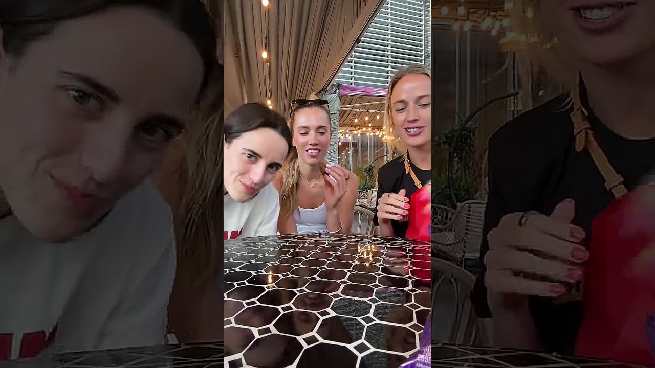 👀 Софи Каннингем, Кейтлин Кларк, Лекси Халл пробуют закуски | Индиана Фивер, ЖНБА, женский баскет...