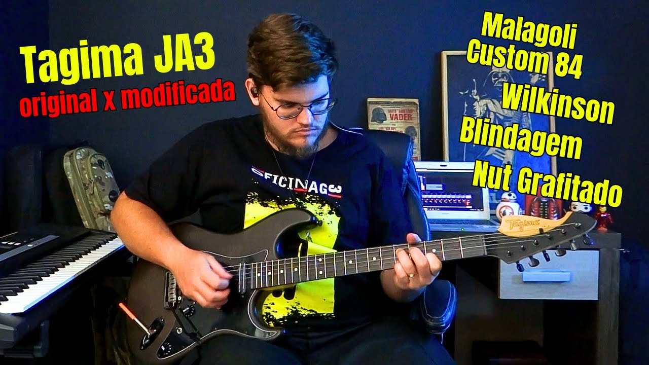 Comparação Tagima JA3 Original X Modificada || Tagima Humbucker X Malagoli Custom 84