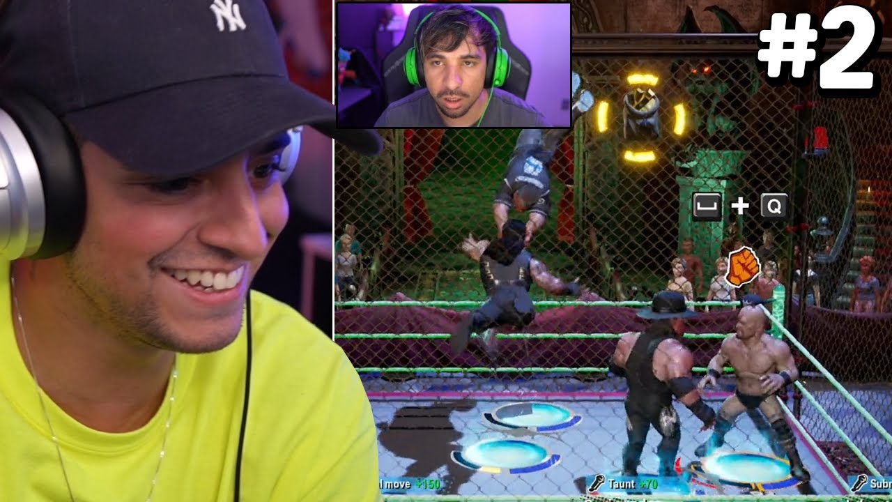 PIU E CORINGADAS vs TODURO E LARANJINHA no WWE Battlegrounds 2K EP 2