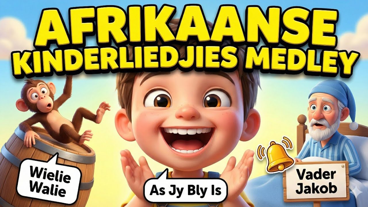 Afrikaanse Kinderliedjies Medley  | Wielie Walie • As Jy Bly Is en Jy Weet Dit • Vader Jakob