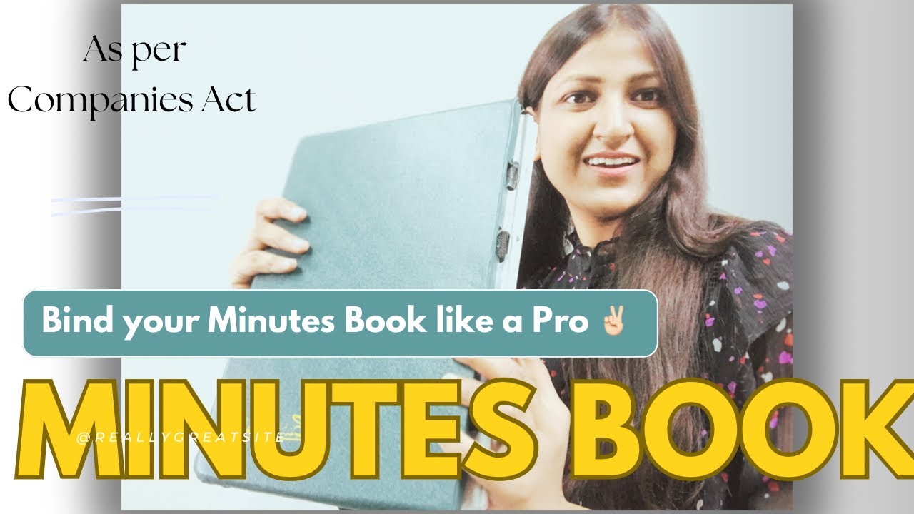 Minutes Book binder : Record and store your company&rsquo;s meetings | A guide for beginners #cs