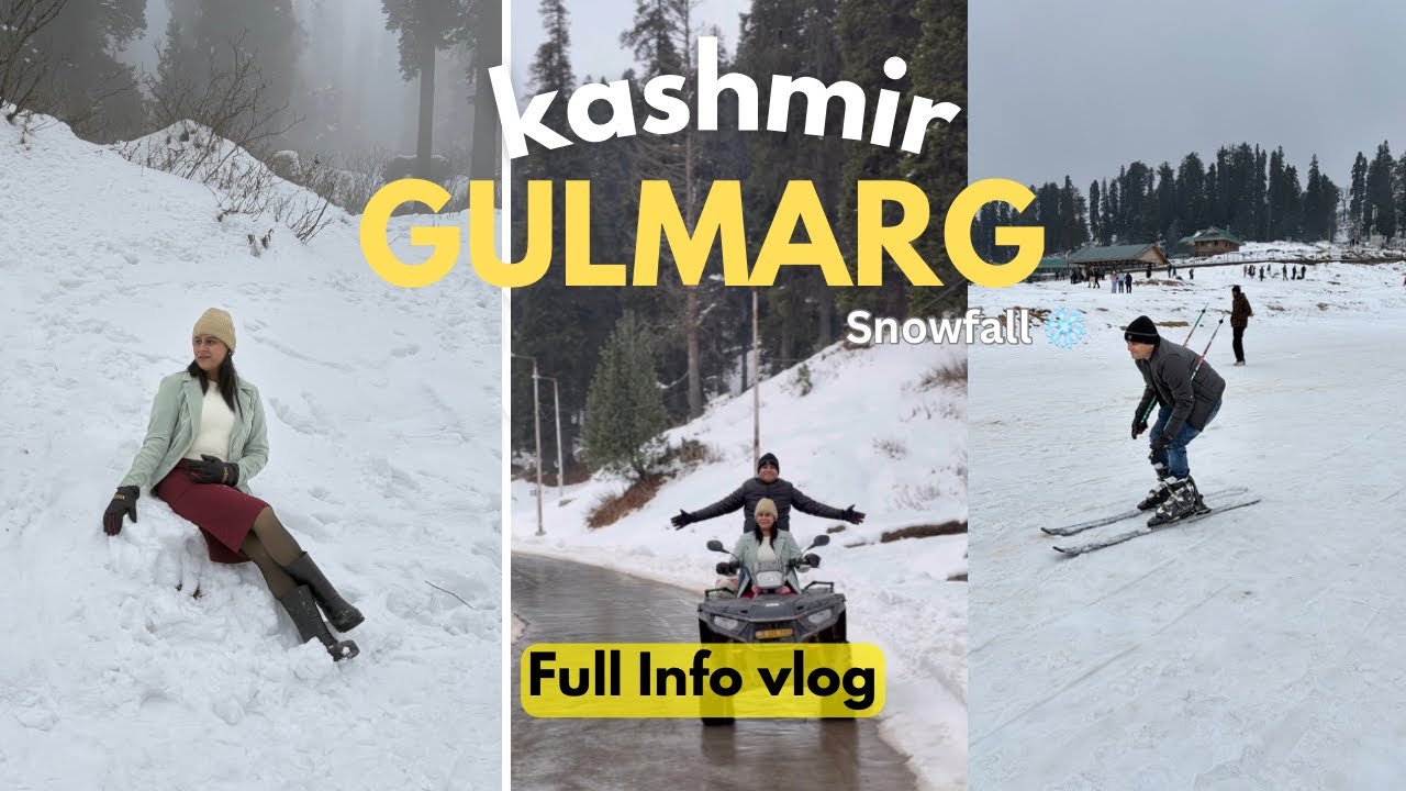 Gulmarg Kashmir vlog|| snowfall ❄️ ||Full details ||winter weather #kashmir #gulmarg #vlog #travel 