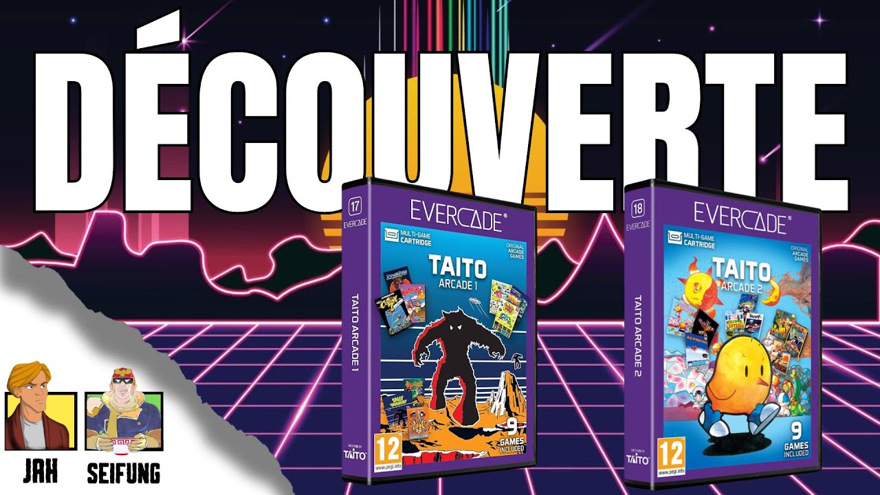 TAITO ARCADE sur EVERCADE - On enchaîne rapidement les jeux d'arcade, il faut qu'on "taille tôt"