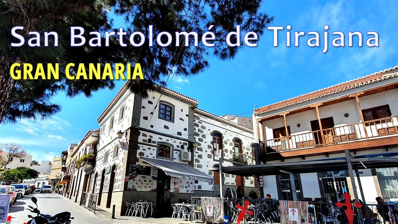 San Bartolom&eacute; de Tirajana, Gran Canaria - Canary Islands - 4K walking tour