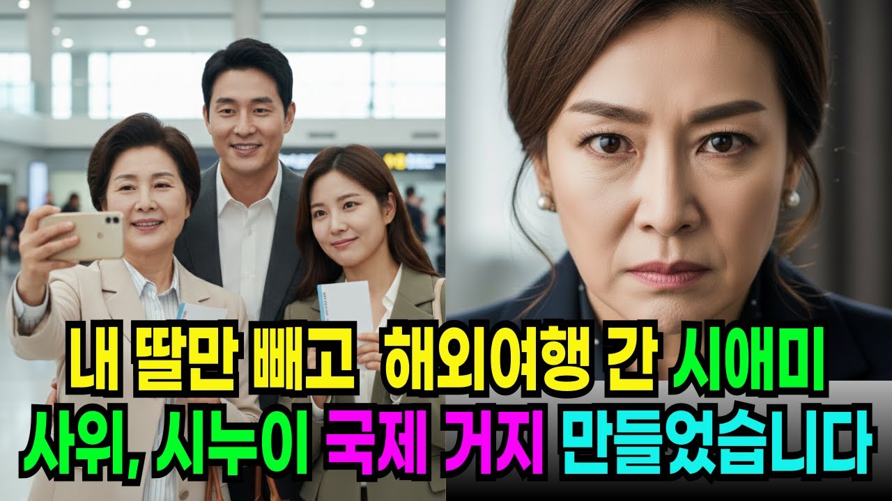 집 지키는 개라며 내 딸만 빼고 해외여행 간 시애미, 사위, 시누이.. 다낭 공항 도작하기도 전에 카드 정지 시키고 복수했습니다..
