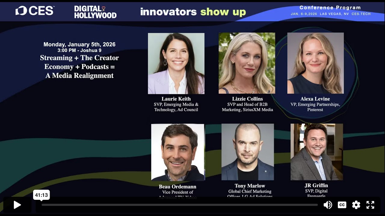 Streaming + The Creator Economy + Podcasts - CES 2026