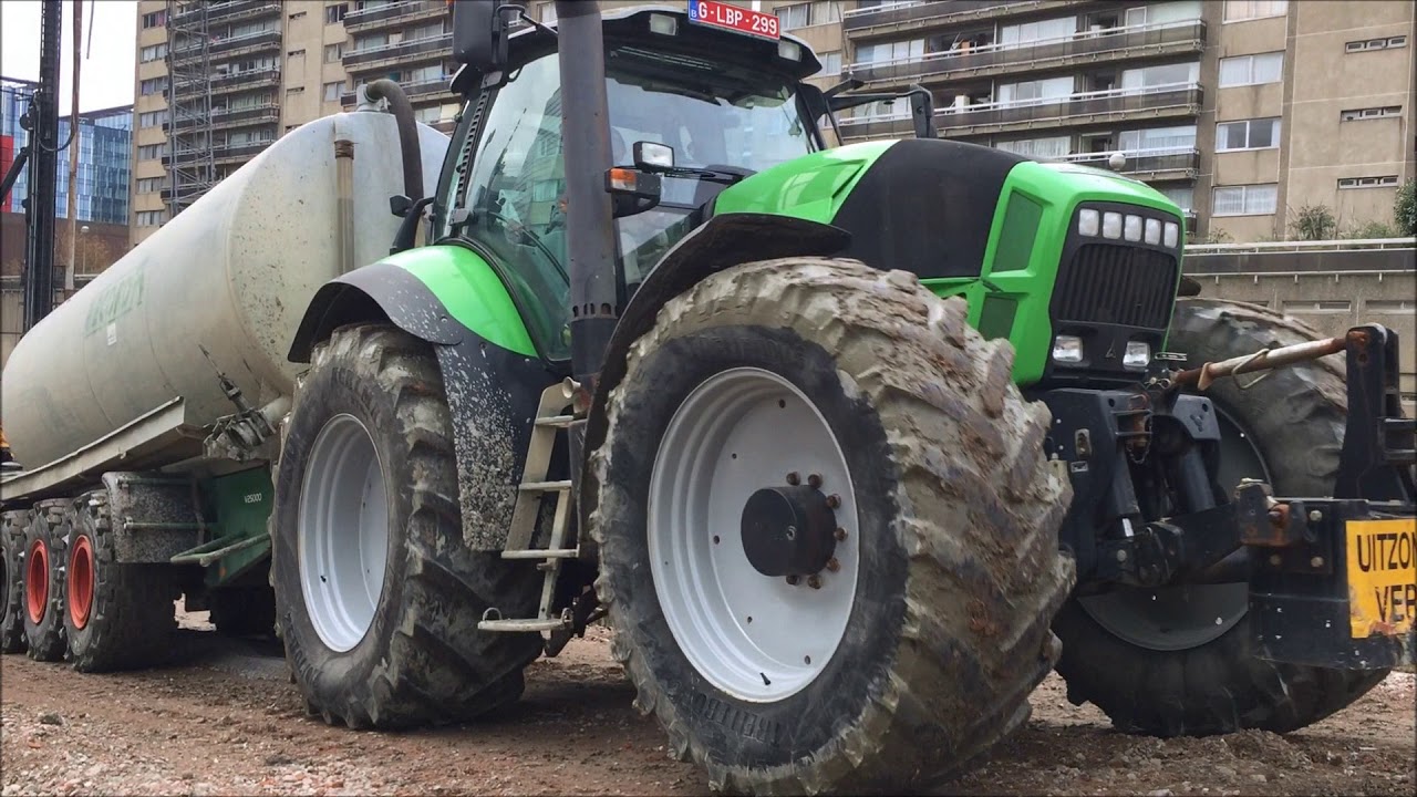 transport met fendt 828 + deutz x720