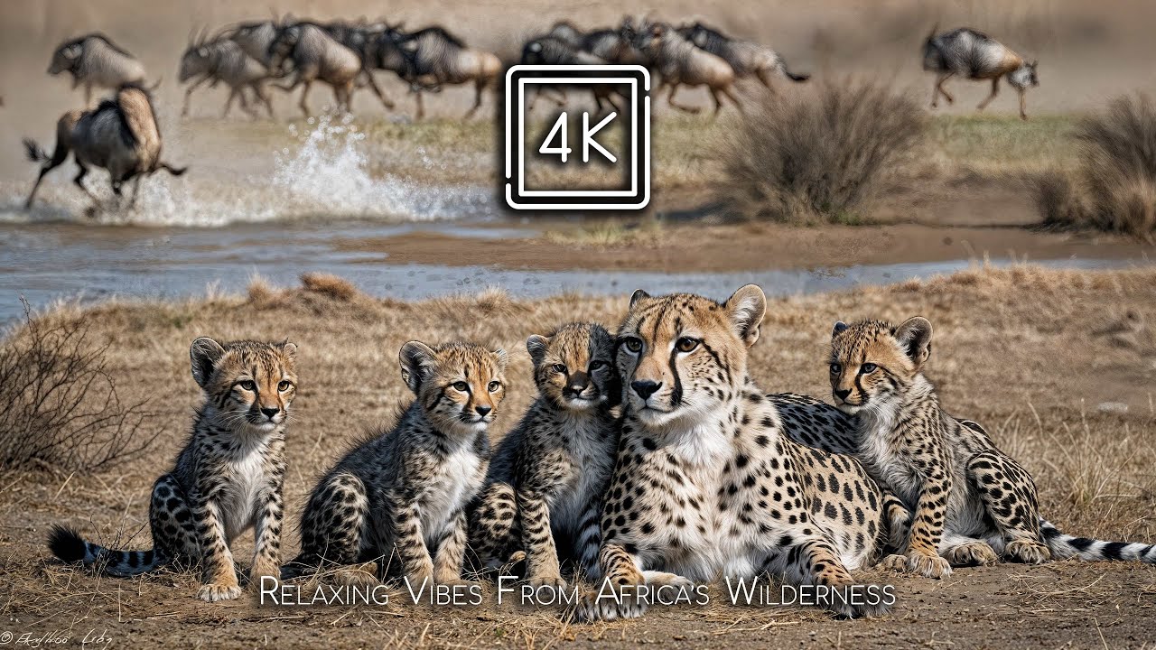 4K WILD AFRICA – Relaxing Piano Serenity Across Africa’s Open Heart