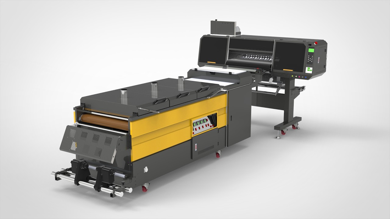 4 Head DTF Printer | Full Horizontal Workflow Demo | High-Speed Direct-to-Film Printing