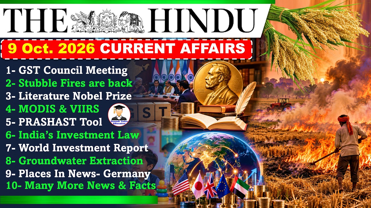 The Hindu Newspaper Analysis Today | 9 October 2026 | Current Affairs | Editorial Analysis | UPSC