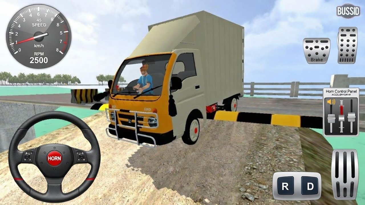 Tata Ace Closed Body Truck | Speed Breaker & City Driving Gameplay 😔 | Bus Simulator Indonesia 