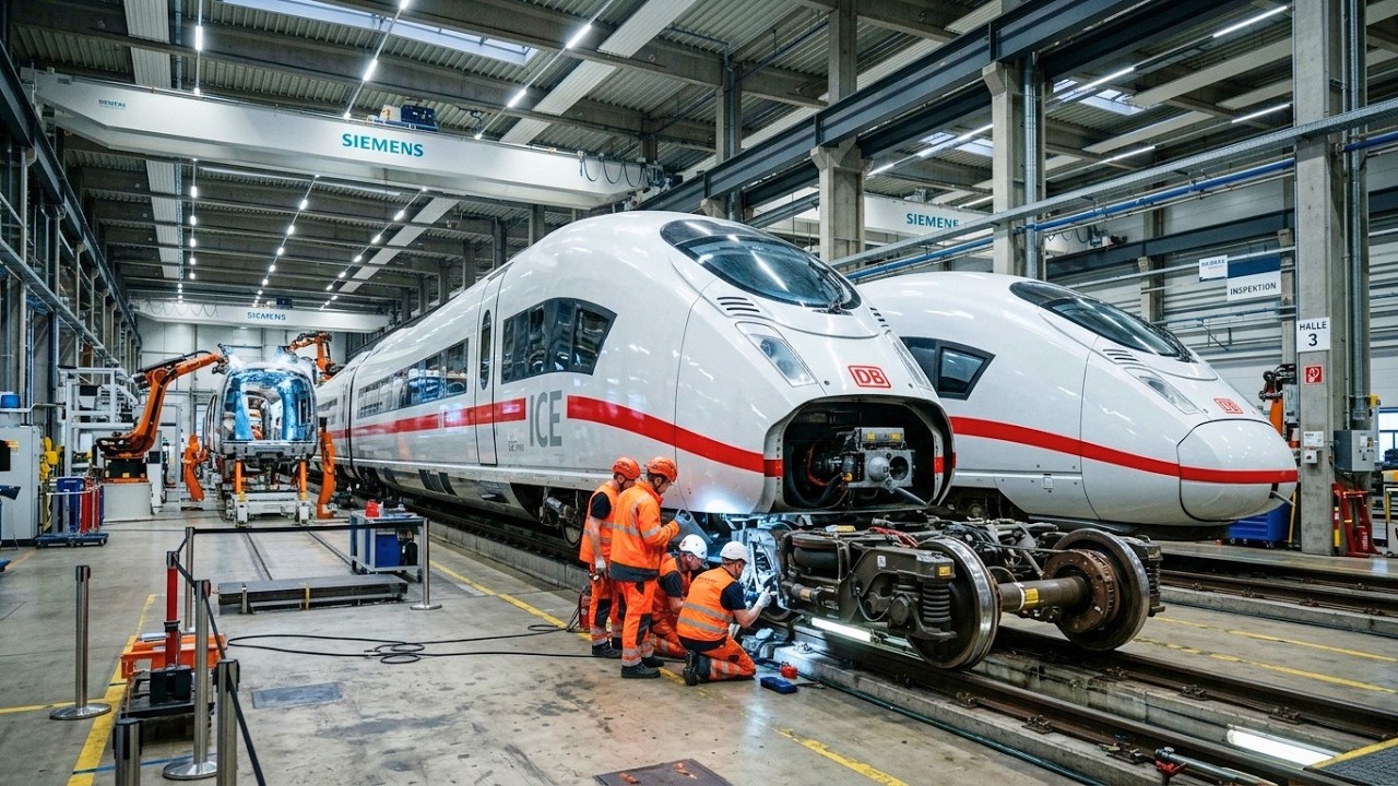 Inside Germany’s $40,000,000 ICE 3neo Train Factory | How Siemens Builds High-Speed Trains