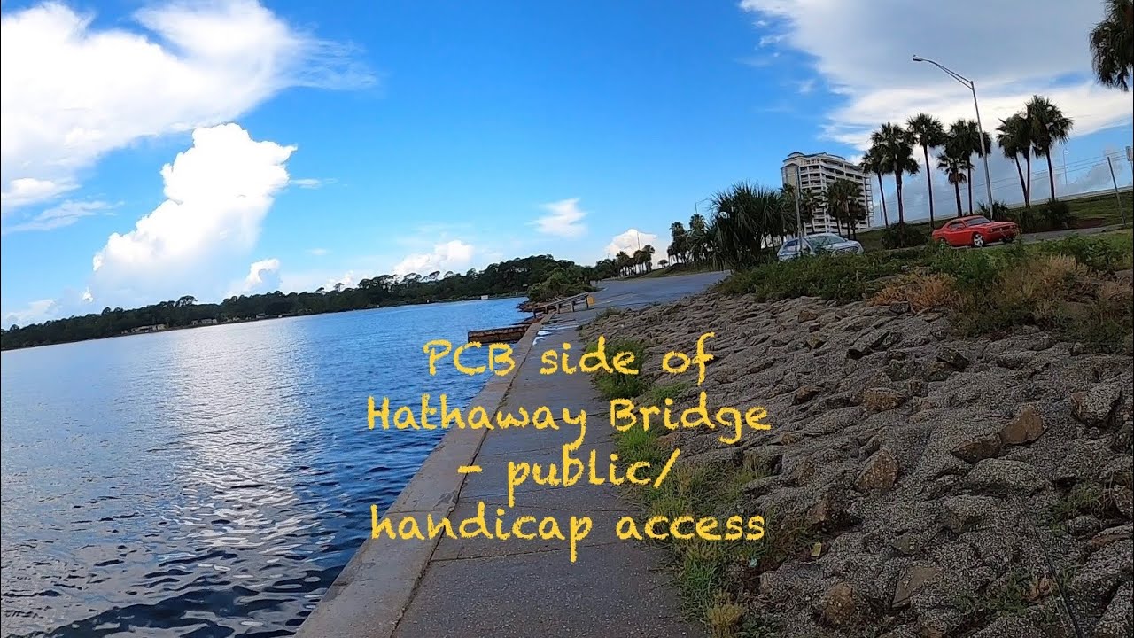 PCB side of Hathaway Bridge - public/handicap access + a mystery 🤔 #floridafishing #panamacitybeach