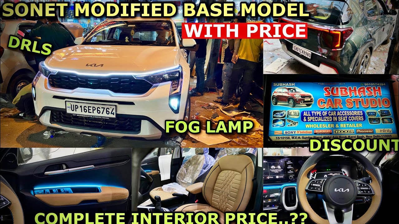 2024 KIA SONET BASE MODEL MODIFIED WITH PRICING | KIA SONET MODIFICATIONS
