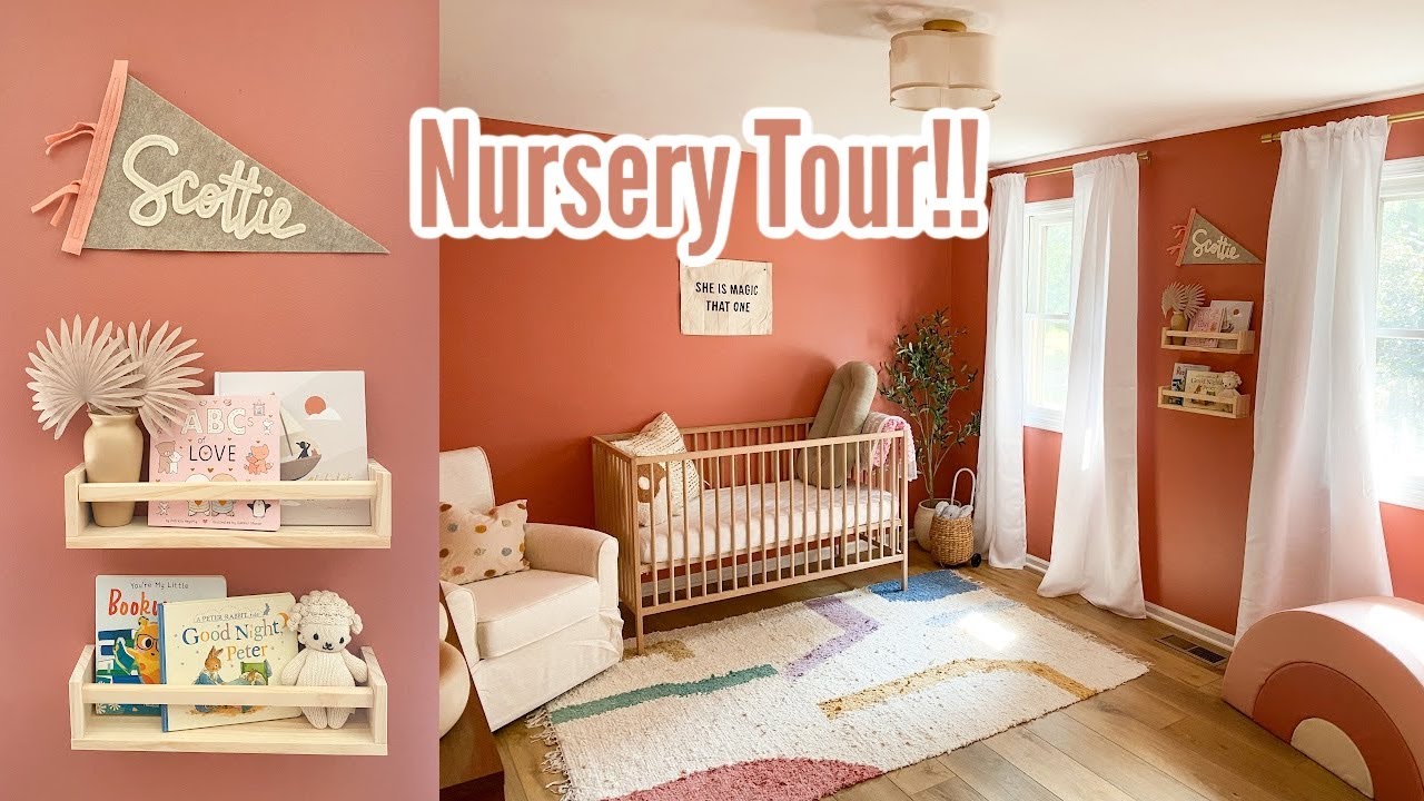 Baby Girl Nursery Tour l Fun & Colorful