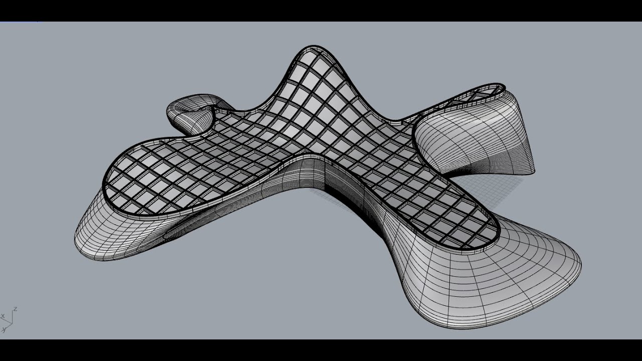 Rhino Parametric Institute 3D | Short-cut Easy Steps of Rhino Organic 3D Modeling Tutorial EP - 23