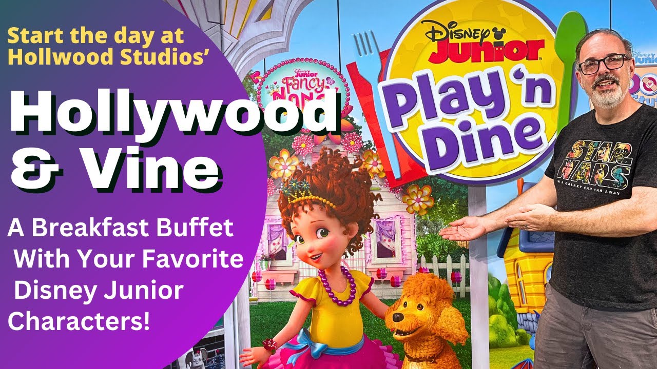 Hollywood & Vine buffet breakfast with your favorite Disney Junior Characters at Hollywood Studios