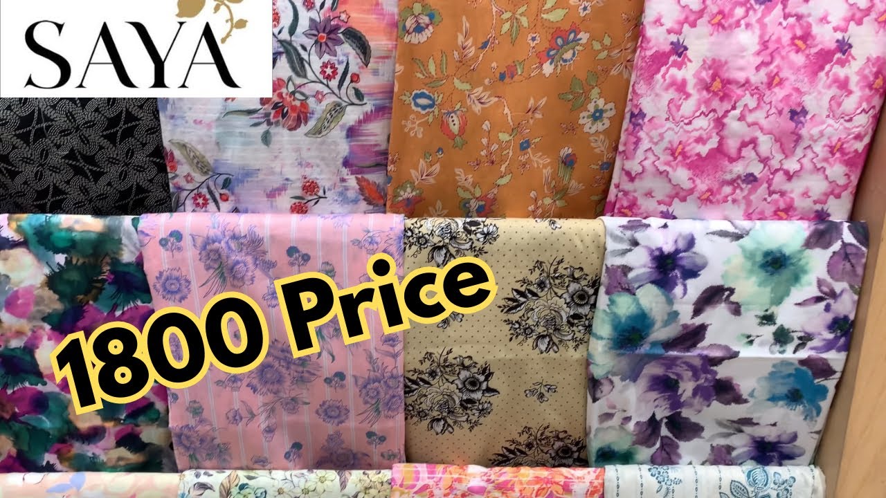 Saya Unstitched New Arrivals 2025 | Sale Prices | Afsheen Closet