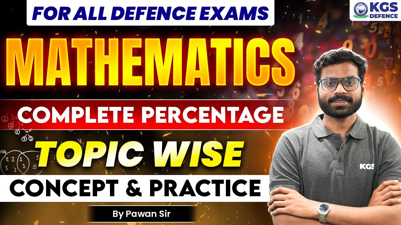 All Defence Exams | Mathematics | Complete percentage | Topic wise Concept & Practice | By Pawan Sir