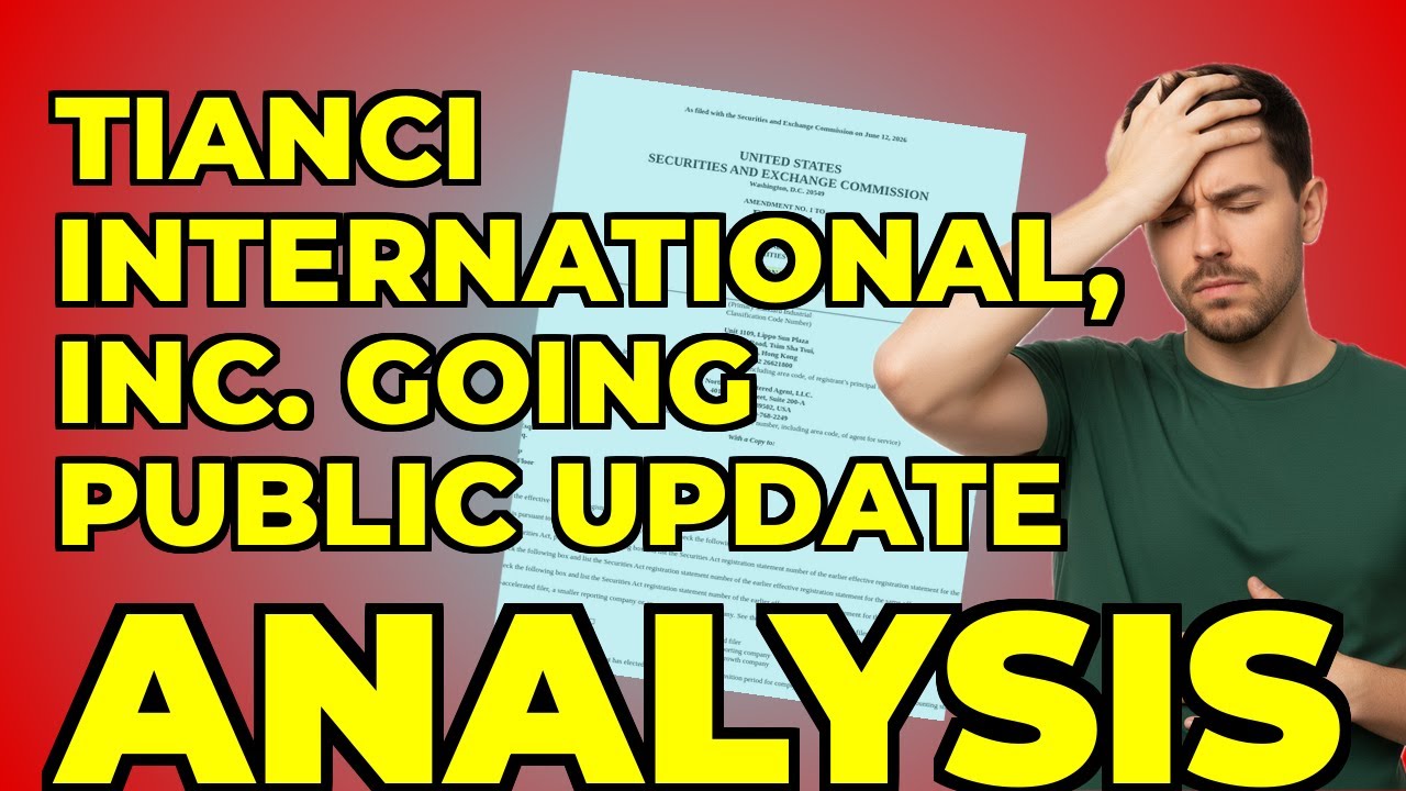 TIANCI S-1: My Take on the Dilution Risk