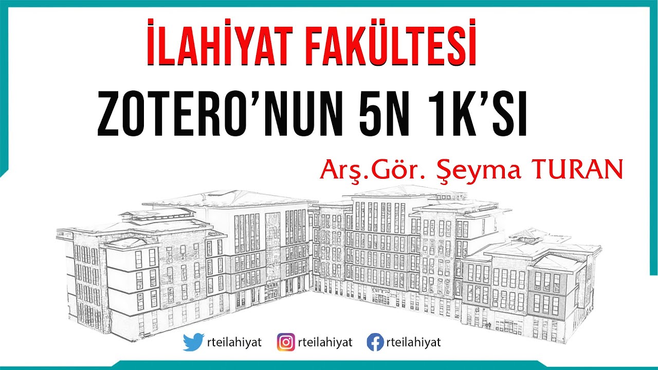 Zotero'nun 5N 1K'sı