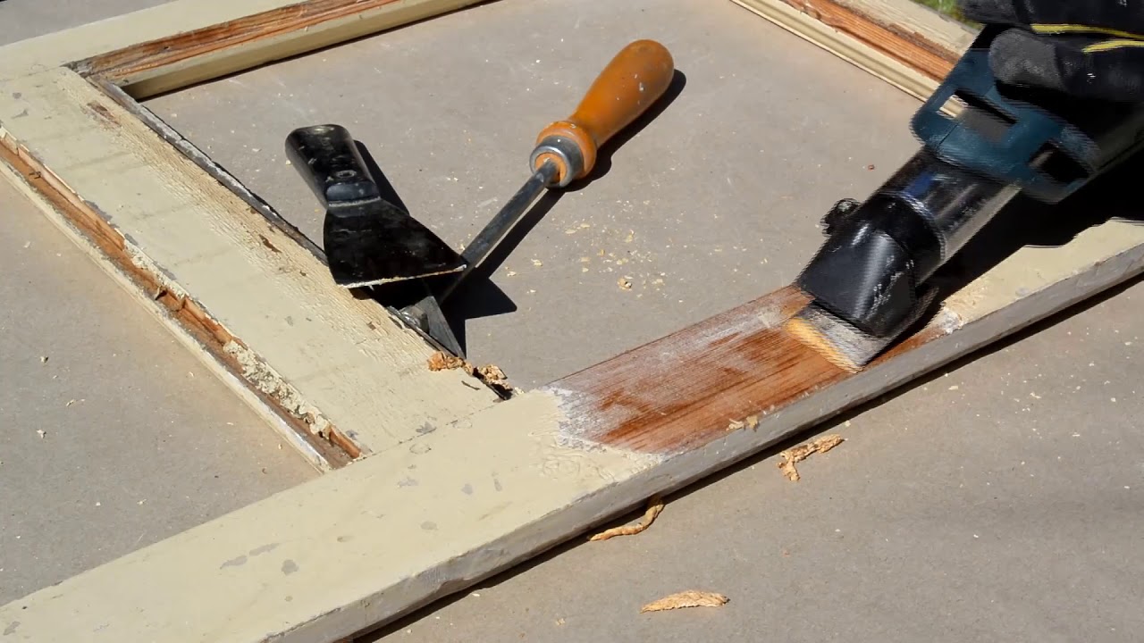 Fönsterrenovering, del 3, färgborttagning